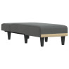 Chaise longue tecido cinzento-escuro 3