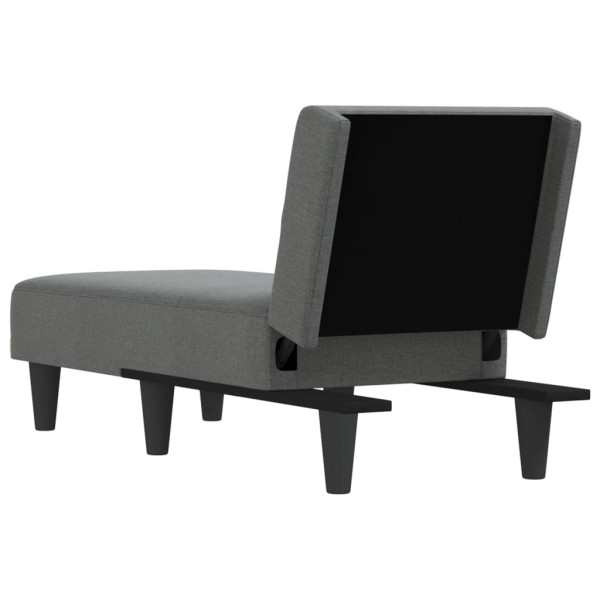 Chaise longue tecido cinzento-escuro M 5