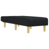Chaise longue tecido preto 3