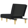Chaise longue tecido preto 5