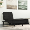 Chaise longue veludo preto 1