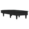 Chaise longue veludo preto 3