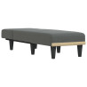 Chaise longue tecido cinzento-escuro 3