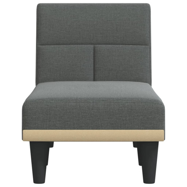 Chaise longue tecido cinzento-escuro M 4