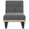 Chaise longue tecido cinzento-escuro 4