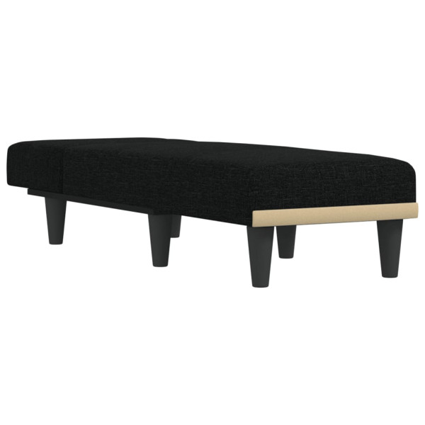 Chaise longue tecido preto M 3