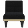 Chaise longue tecido preto 4
