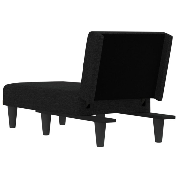 Chaise longue tecido preto M 5