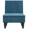 Chaise longue veludo azul 4