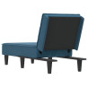 Chaise longue veludo azul 5