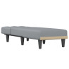 Chaise longue tecido cinzento-claro 3