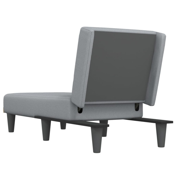 Chaise longue tecido cinzento-claro M 5