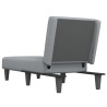 Chaise longue tecido cinzento-claro 5