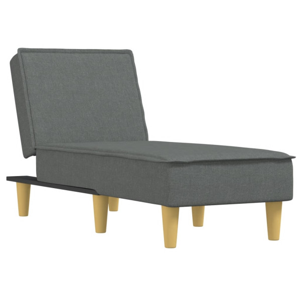 Chaise longue tecido cinzento-escuro M 2
