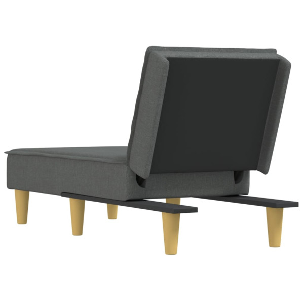 Chaise longue tecido cinzento-escuro M 5