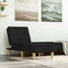Chaise longue tecido preto 1