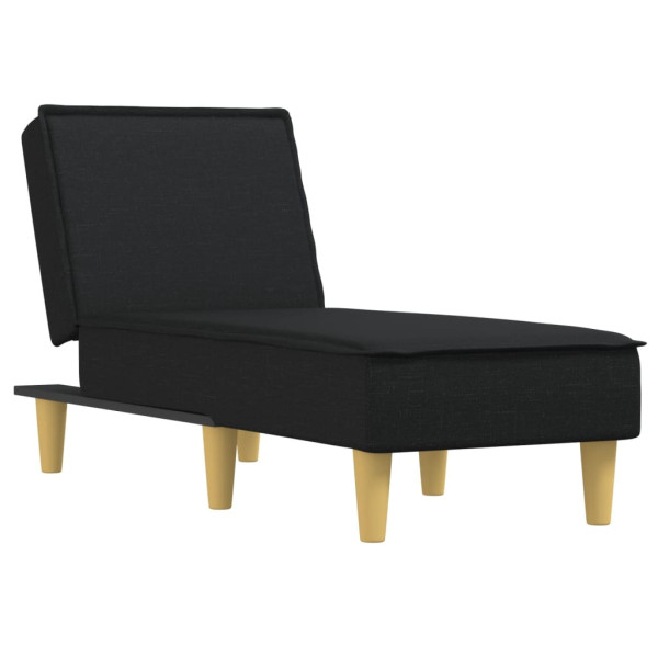 Chaise longue tecido preto M 2