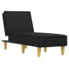 Chaise longue tecido preto 2