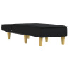 Chaise longue tecido preto 3