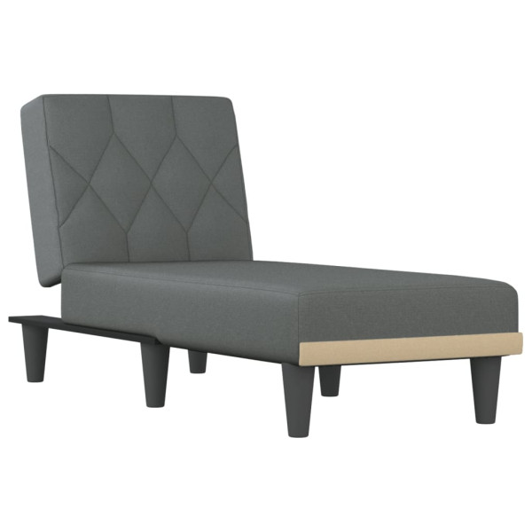 Chaise longue tecido cinzento-escuro M 2