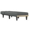 Chaise longue tecido cinzento-escuro 3