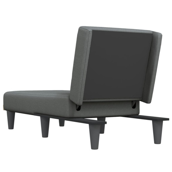 Chaise longue tecido cinzento-escuro M 5