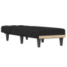 Chaise longue veludo preto 3