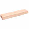 Estante de pared madera maciza de roble sin tratar 40x10x4 cm 1