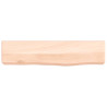 Estante de pared madera maciza de roble sin tratar 40x10x6 cm 2