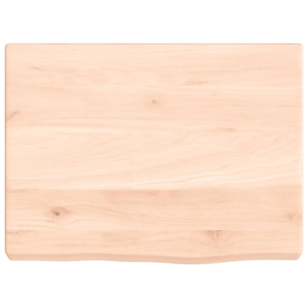 Estante de pared madera maciza de roble sin tratar 40x30x4 cm M 2
