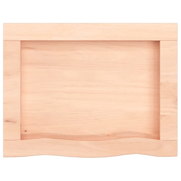 Estante de pared madera maciza de roble sin tratar 40x30x4 cm M 3