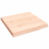 Estante de pared madera maciza de roble sin tratar 40x40x4 cm 1