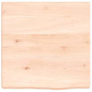 Estante de pared madera maciza de roble sin tratar 40x40x4 cm H