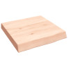 Estante de pared madera maciza de roble sin tratar 40x40x6 cm 1