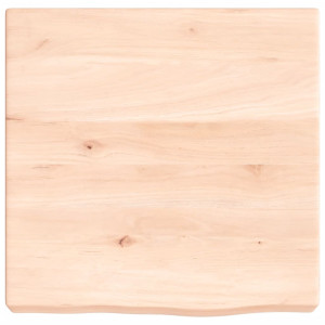 Estante de pared madera maciza de roble sin tratar 40x40x6 cm H