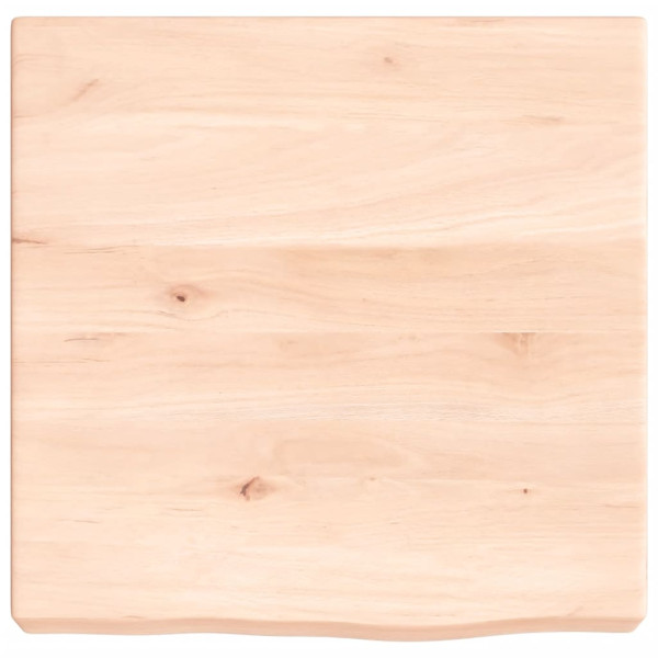 Estante de pared madera maciza de roble sin tratar 40x40x6 cm M 2