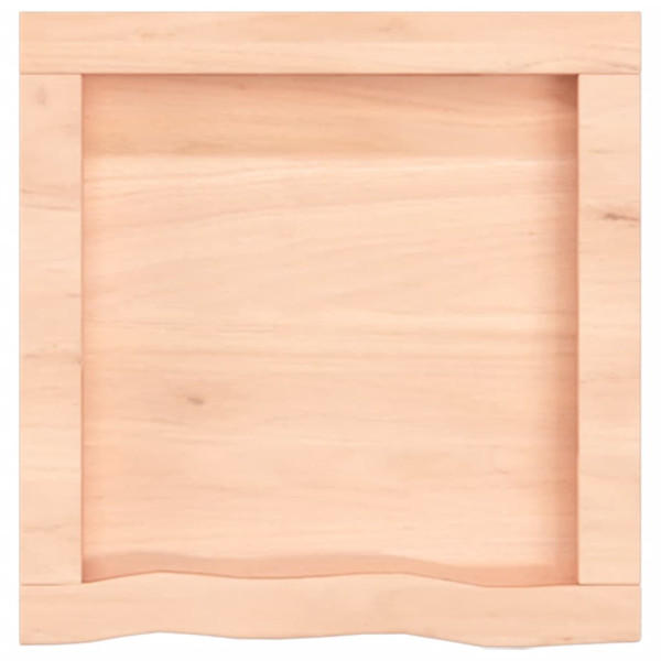 Estante de pared madera maciza de roble sin tratar 40x40x6 cm M 3