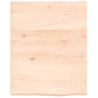 Estante de pared madera maciza de roble sin tratar 40x50x4 cm 2