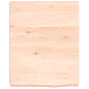 Estante de pared madera maciza de roble sin tratar 40x50x6 cm H