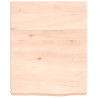 Estante de pared madera maciza de roble sin tratar 40x50x6 cm 2
