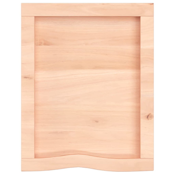 Estante de pared madera maciza de roble sin tratar 40x50x6 cm M 3