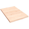 Estante de pared madera maciza de roble sin tratar 40x60x2 cm 1