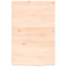 Estante de pared madera maciza de roble sin tratar 40x60x2 cm 2