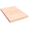 Estante de pared madera maciza de roble sin tratar 40x60x4 cm 1
