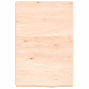 Prateleira de parede 40x60x(2-4) cm carvalho maciço não tratado H