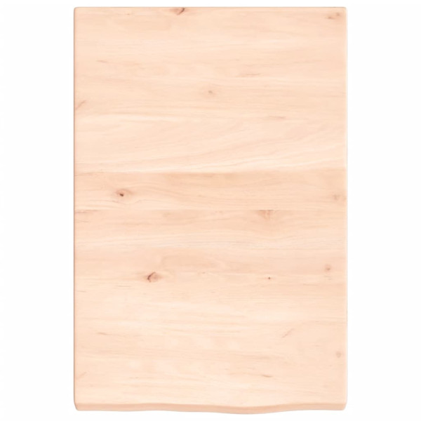 Estante de pared madera maciza de roble sin tratar 40x60x4 cm M 2