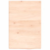 Estante de pared madera maciza de roble sin tratar 40x60x4 cm 2