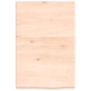 Estante de pared madera maciza de roble sin tratar 40x60x6 cm H