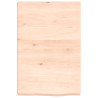 Estante de pared madera maciza de roble sin tratar 40x60x6 cm 2