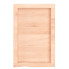Estante de pared madera maciza de roble sin tratar 40x60x6 cm 3
